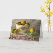 Carte 3856 Bowl of Lemons & Limes Birthday Card (Fleur jaune)