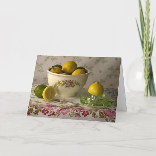Carte 3856 Bowl of Lemons & Limes Birthday Card (Devant)