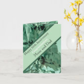 Carte 38e anniversaire du Mariage Green Beryl (Fleur jaune)