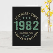 Carte 39 ans Légende Anniversaire 39e anniversaire (Fleur jaune)