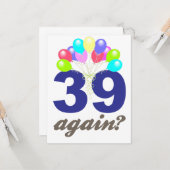 Carte 39 Encore ? Cadeaux d'anniversaire / Souvenirs (Devant/Arrière en situation)