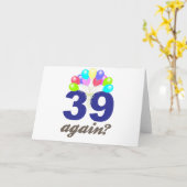 Carte 39 Encore ? Cadeaux d'anniversaire / Souvenirs (Fleur jaune)