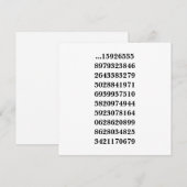 CARTE 3.14 (Devant / Derrière)