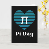 Carte 3.14 Jour de Pi Heureux Coeur (Fleur jaune)