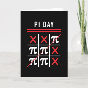 Carte 3.14 Tic-Tac-Toe Noughts Et Croix Joyeux Jour Du P