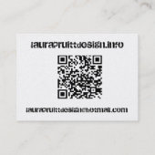 Carte 3,5 de la conception QR par 2,5 (Dos)