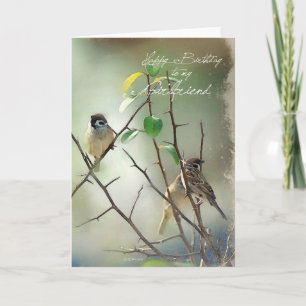 Carte 3 Birds Birthday Card for Girfriend