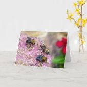 Carte 3 bourdons (Fleur jaune)