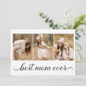 Carte 3 Collage Photo La Meilleure Maman de Tous les Tem (Debout devant)