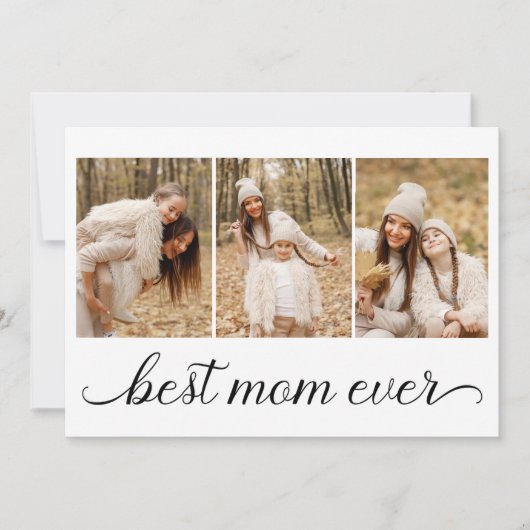 Carte 3 Collage Photo Meilleure Maman Ever (Devant)