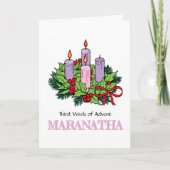 Carte #3 de 4 pour l'Avent (Troisième semaine : JO (Devant)