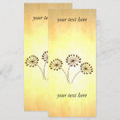 Carte 3 Fleurs Brown (Devant / Derrière)