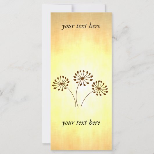 Carte 3 Fleurs Brown (Devant)