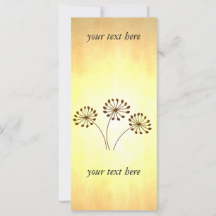 Carte 3 Fleurs Brown