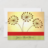 Carte 3 Fleurs Brown (Dos)