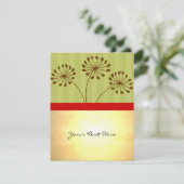 Carte 3 Fleurs Brown (Debout devant)