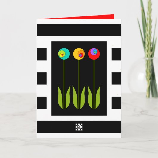Carte 3 Fleurs Fibonacci sur Gras Gras Gras HS Grad (Devant)