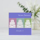 Carte 3 Gâteaux de Mariage (Debout devant)