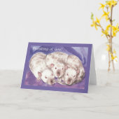 Carte 3 Himis pense à toi (Fleur jaune)