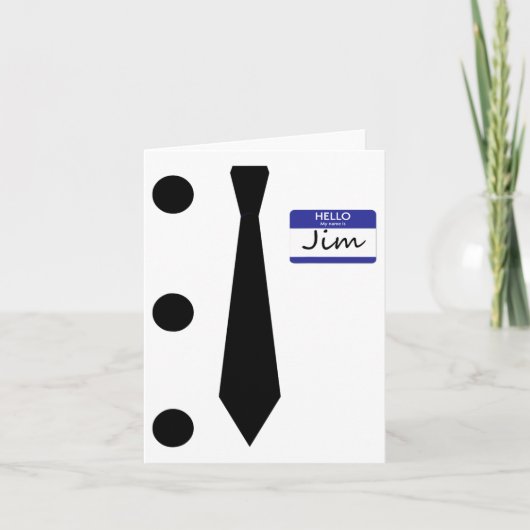 Carte 3 Hole Punch Jim Costume Easy Halloween T Shirt (Devant)