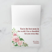 Carte 3 Image Fête des Mères Photos Souvenirs Élégants f (Intérieur)