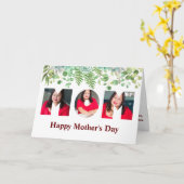 Carte 3 Image Fête des Mères Photos Souvenirs Élégants f (Fleur jaune)