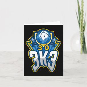 Carte 3 K 3 Point Basketball Record 3000 Trois pointeurs
