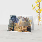 Carte #3 L'introduction de la liturgie slave, Mucha (Fleur jaune)