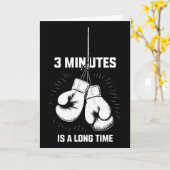 Carte 3 Minutes Is A Long Time Boxing Funny Kickboxing B (Fleur jaune)