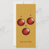 Carte 3 ornements rouges (Dos)