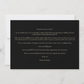Carte 3 Photos Black Chic Trendy Collage Wedding Covid19 (Dos)
