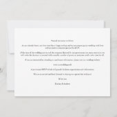Carte 3 Photos White Chic Trendy Collage Wedding Covid19 (Dos)