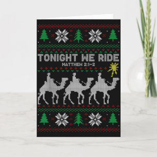 Carte 3 Sages Ce Soir Nous Chevauchons Noël