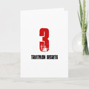 Carte 3 Secrets de triathlon - Bonne chance Triathlon Ca
