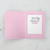 Carte 3 Year Old Ballerina Cartoon Ethnic Birthday   (Intérieur)