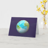 Carte 3D globe 4 (Fleur jaune)