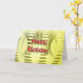 Carte 3D Joyeux anniversaire YL 3 (Fleur jaune)