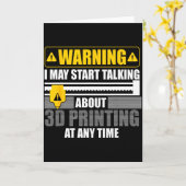 Carte 3d Printing Art For Men Women 3d Printer Lover 3d (Fleur jaune)