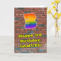 3e anniversaire : Arc-en-ciel inspiré par les graf