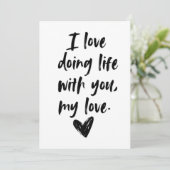Carte 3e anniversaire de mariage (Debout devant)