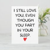 Carte 3e anniversaire de mariage (Debout devant)