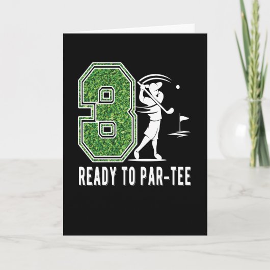 Carte 3e anniversaire Gift Golf Player 3 an Vieux garçon (Devant)