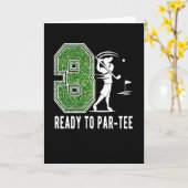 Carte 3e anniversaire Gift Golf Player 3 an Vieux garçon (Fleur jaune)