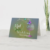 3e anniversaire Mariage Jade et verre