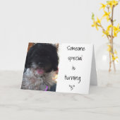 Carte "3e anniversaire" pour un "enfant spécial" (Fleur jaune)