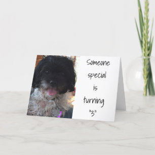 Carte "3e" ANNIVERSAIRE" POUR UN "ENFANT SPÉCIAL"