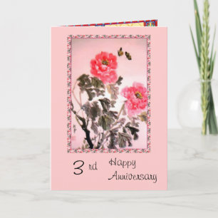 Carte 3ème anniversaire