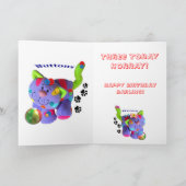 Carte 3ème. Anniversaire (Intérieur)