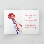 Carte 3ème Ballons d'anniversaire (Intérieur)