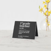 Carte 3rd Grade (Fleur jaune)